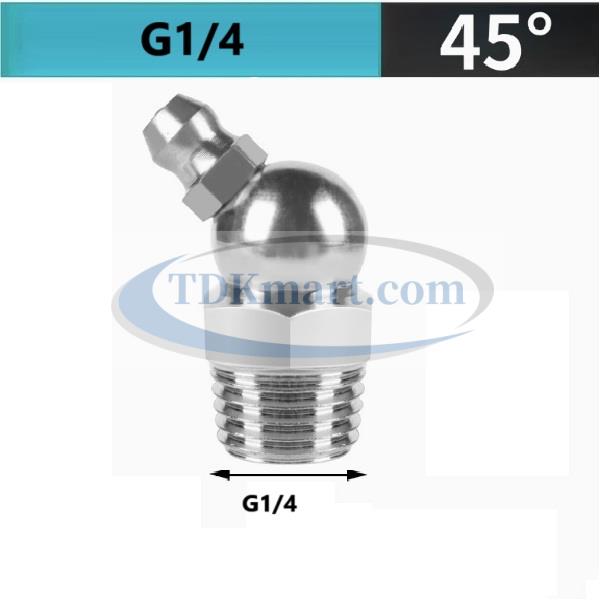 Vú mỡ ren G1/4 nghiêng góc 45 độ