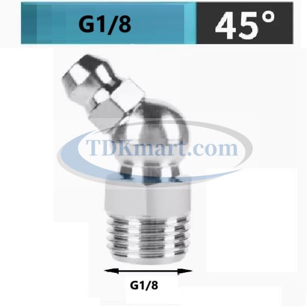 Vú mỡ ren G1/8 nghiêng góc 45 độ