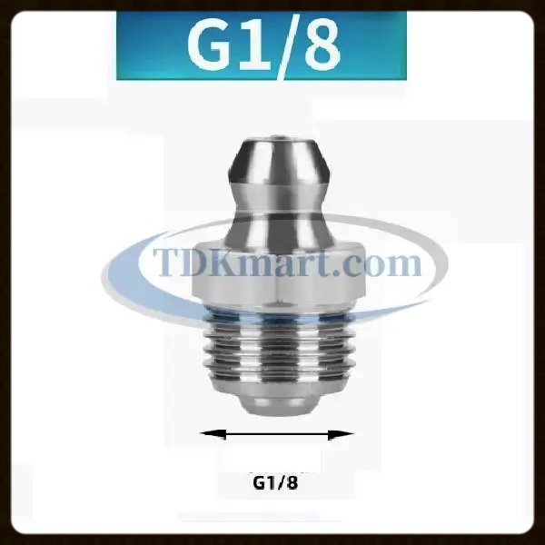 Vú mỡ thép mạ G1/8-28 thẳng