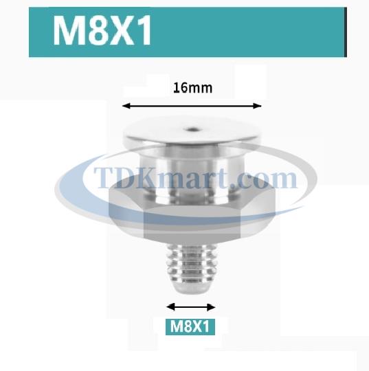 Vú mỡ nút Inox 304 M8x1 (16)