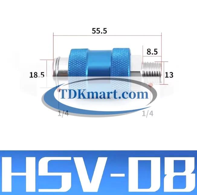van trượt khí nén bằng tay HSV08 cổng ren 1/4