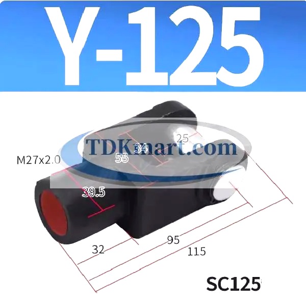 Đầu nối với ty xi lanh khí nén kiểu chữ Y
