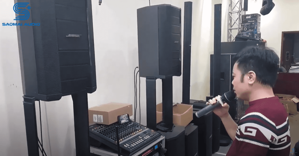 Ngẫu hứng hát Karaoke với Loa Bose F1 chính hãng tại Saomai Audio