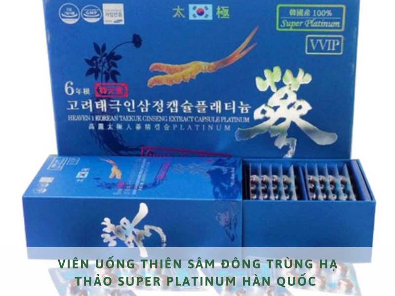 Viên uống thiên sâm đông trùng hạ thảo Super Platinum