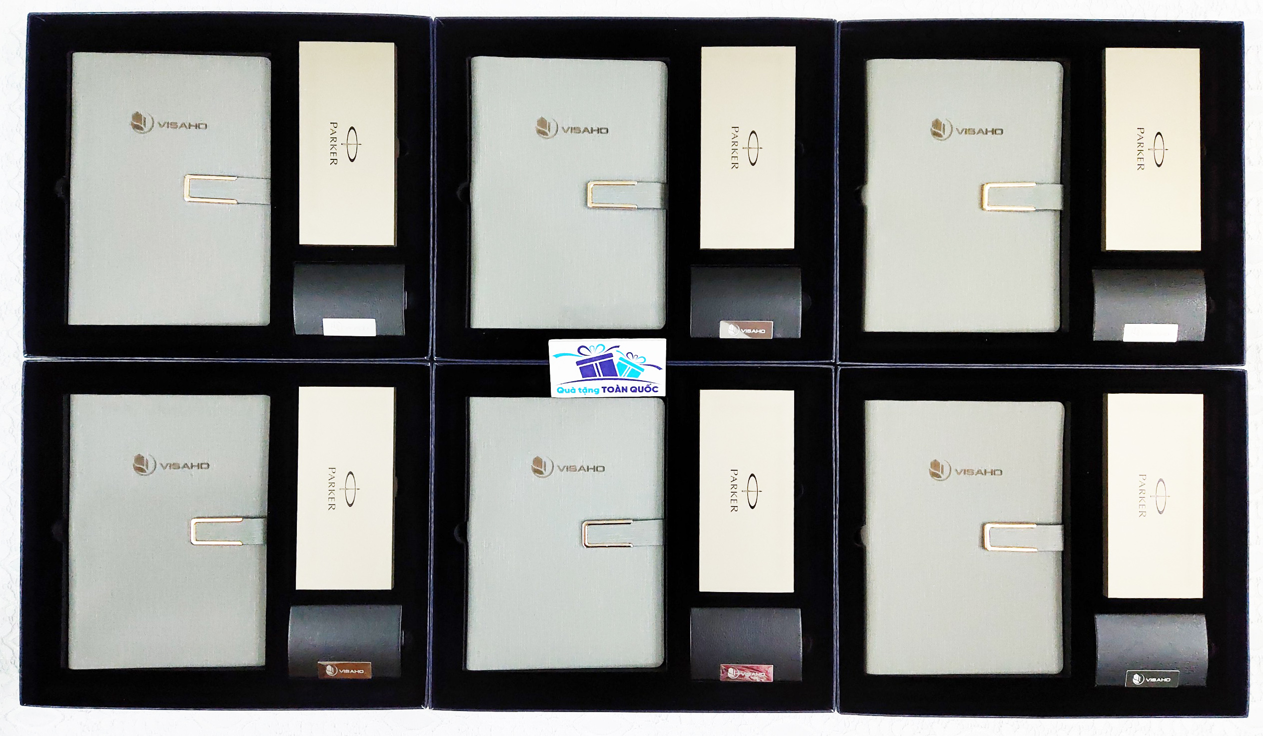 bộ quà tặng cao cấp dưới 2 triệu, bộ quà tặng VIP, quà tặng doanh nghiệp cao cấp, bộ quà tặng sổ, bút parker, ví name card, bộ gift set 3 món