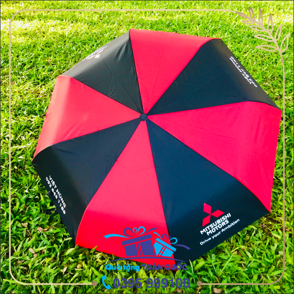 ô dù in logo Mitsubishi, ô dù gập 3 tự động 1 chiều, ô dù cầm tay in logo, ô dù quảng cáo, quà tặng dưới 150k, quà tặng tết, quà tặng quảng cáo