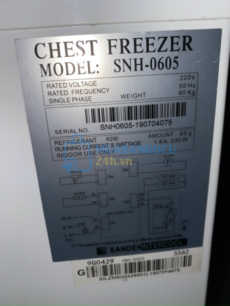 Tủ đông Intercool 600 lít model SNH-0605