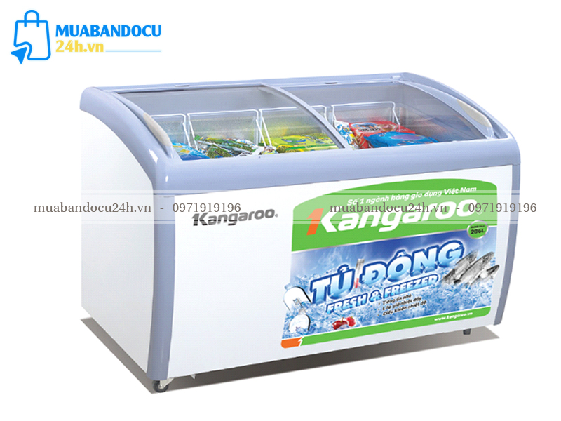 tủ đông nắp kính cũ