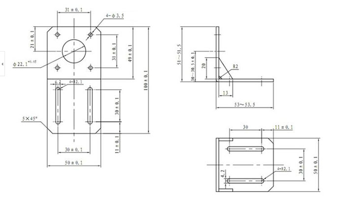 Gá động cơ bước Size 42