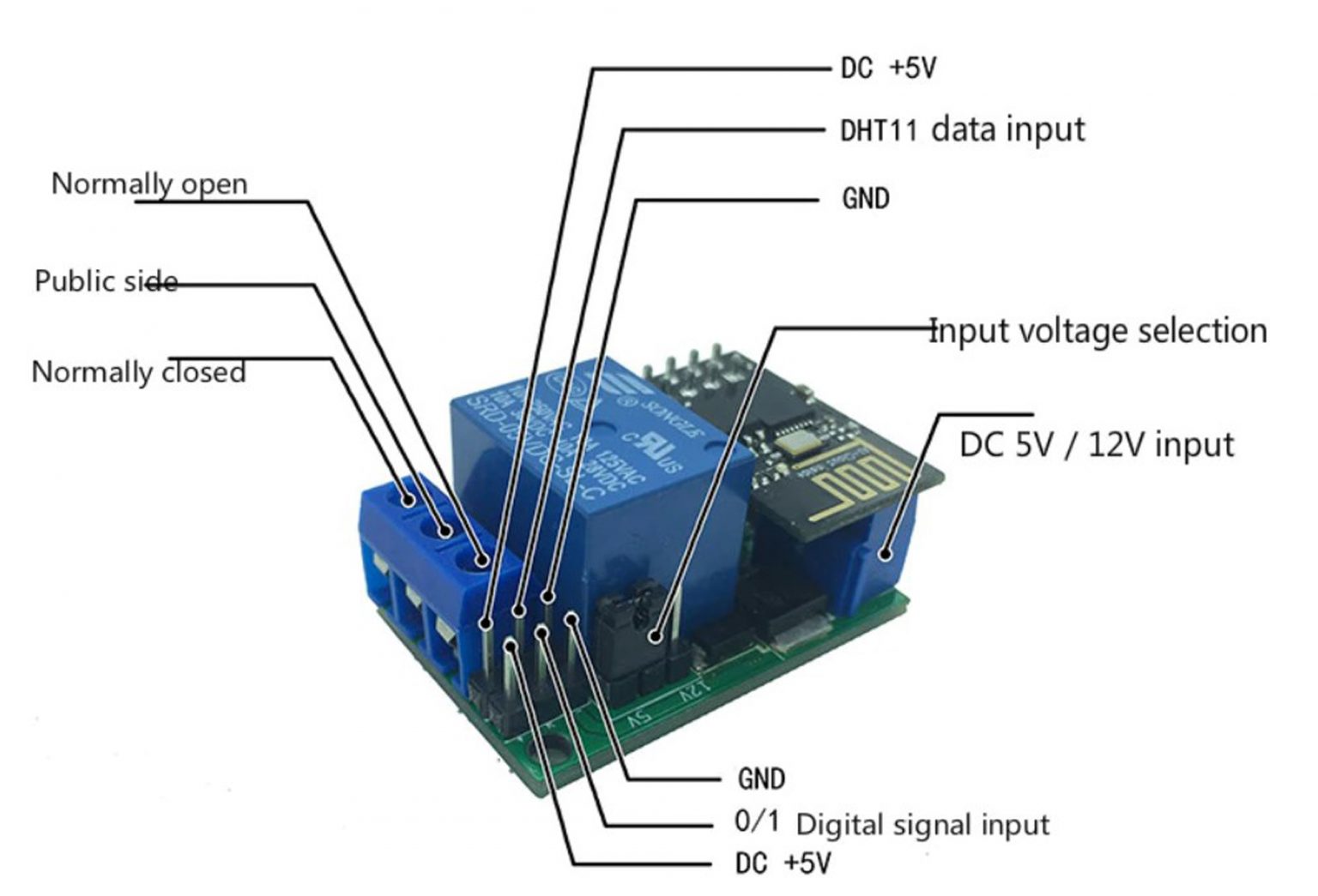 Mạch điều khiển Wifi Relay ESP8266 KZ-M1