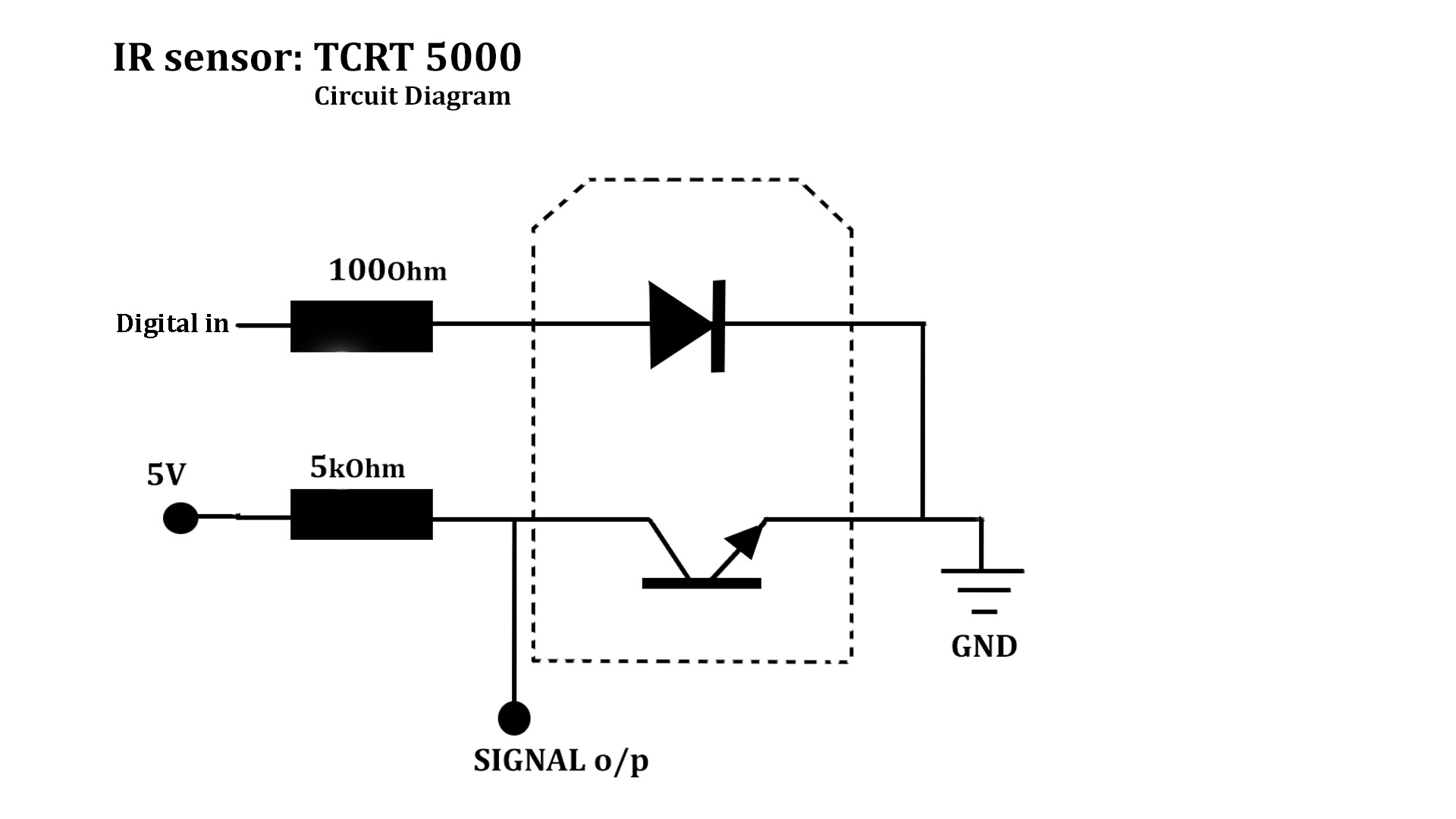 Cảm biến dò Line Đơn TCRT5000