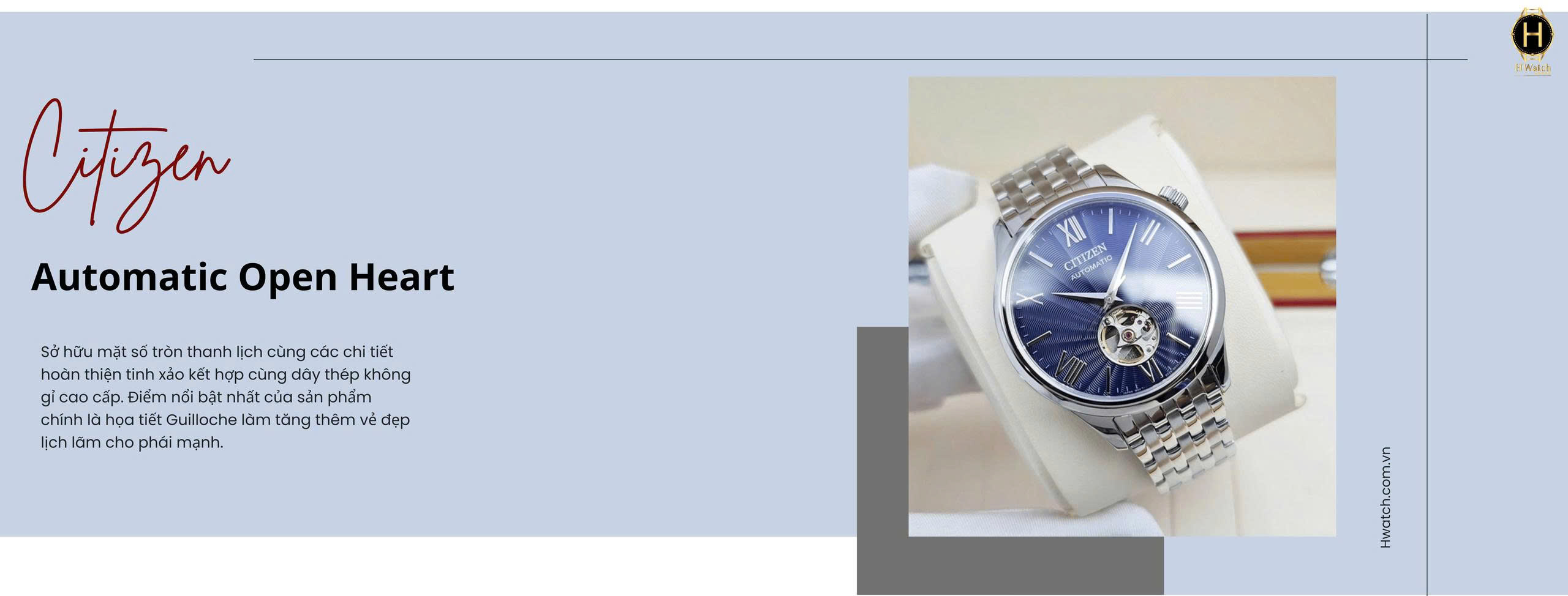 Citizen Automatic Open Heart NH9130-84L