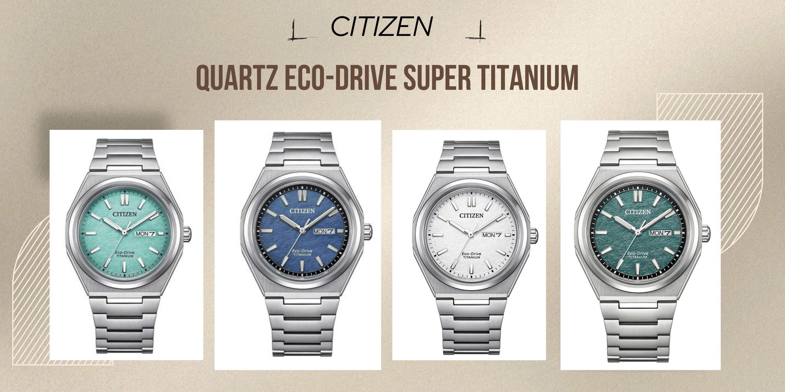 Citizen Quartz Eco-Drive Super Titanium
