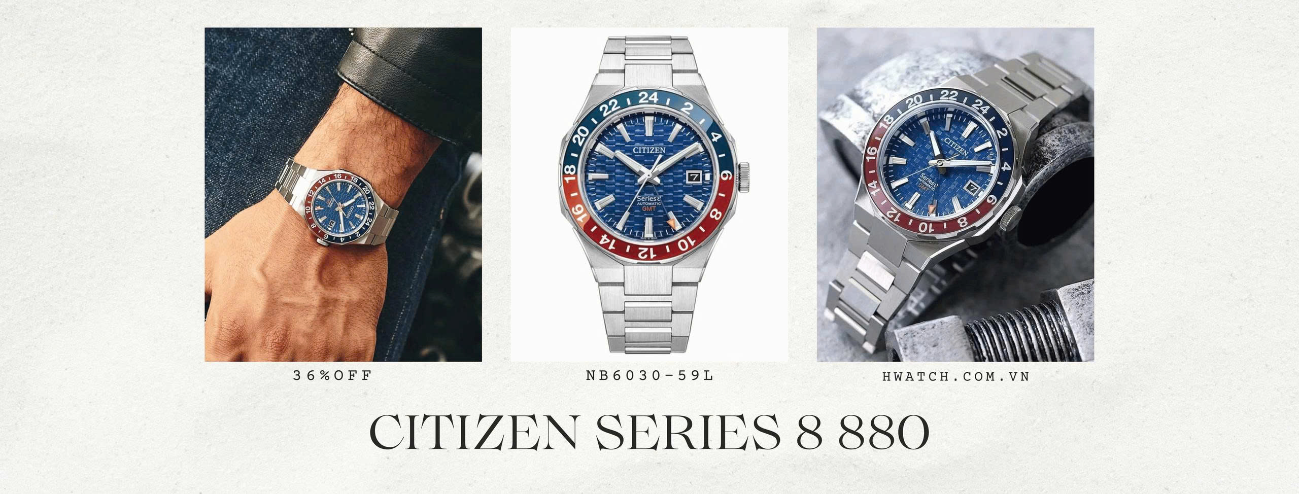 Citizen series 8 880 gmt NB6030-59L