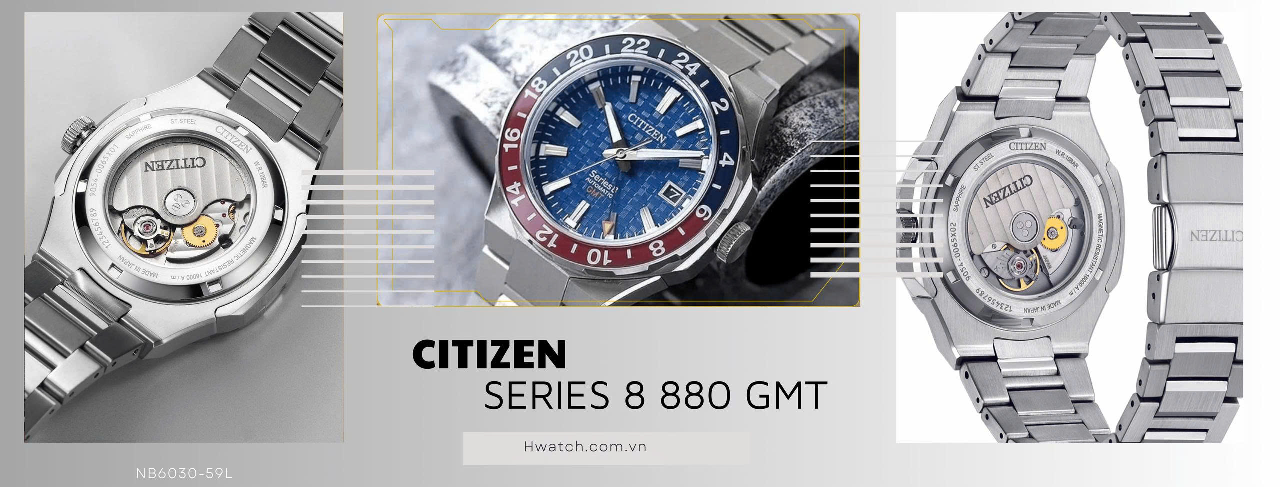 Citizen series 8 880 gmt NB6030-59L