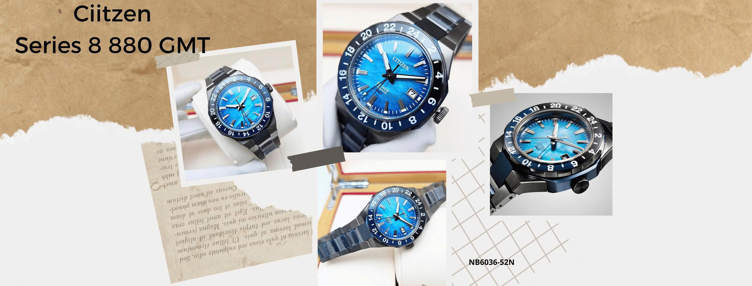 Citizen series 8 880 gmt NB6036-52N