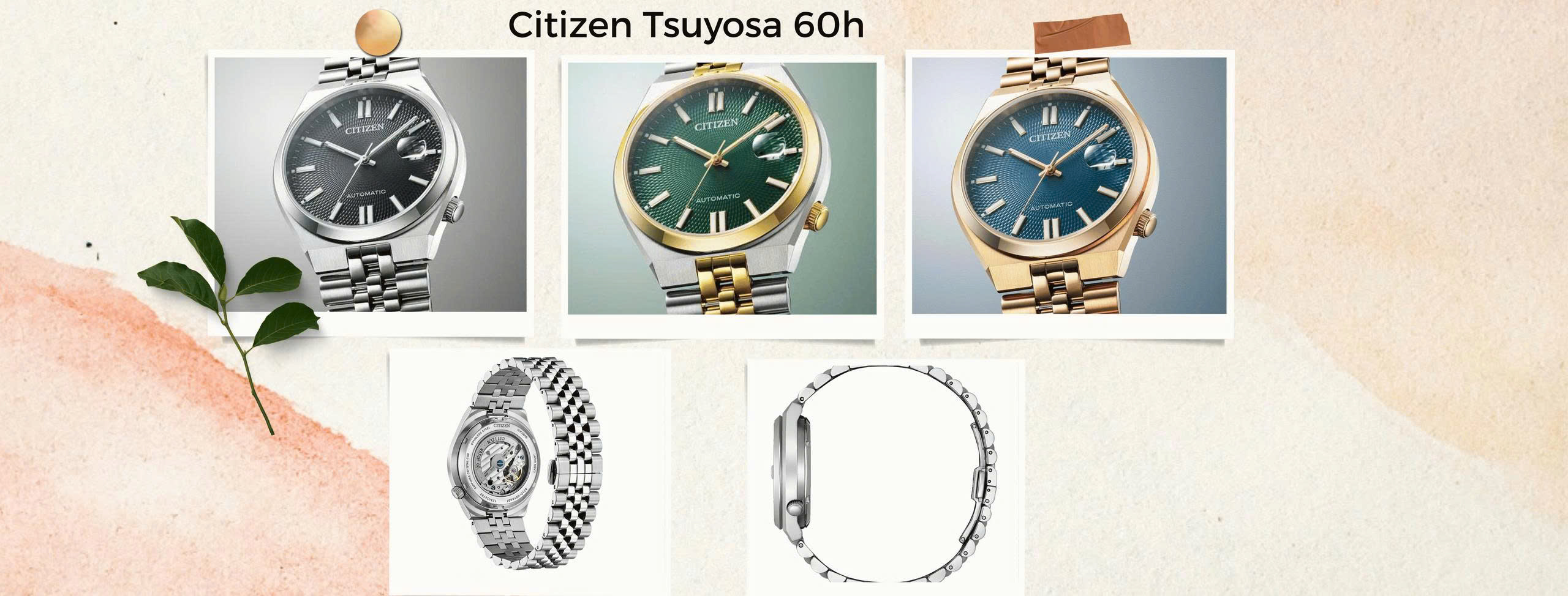 Citizen Tsuyosa 40 60h NK0020-55E NK0024-54XNK0023-57L