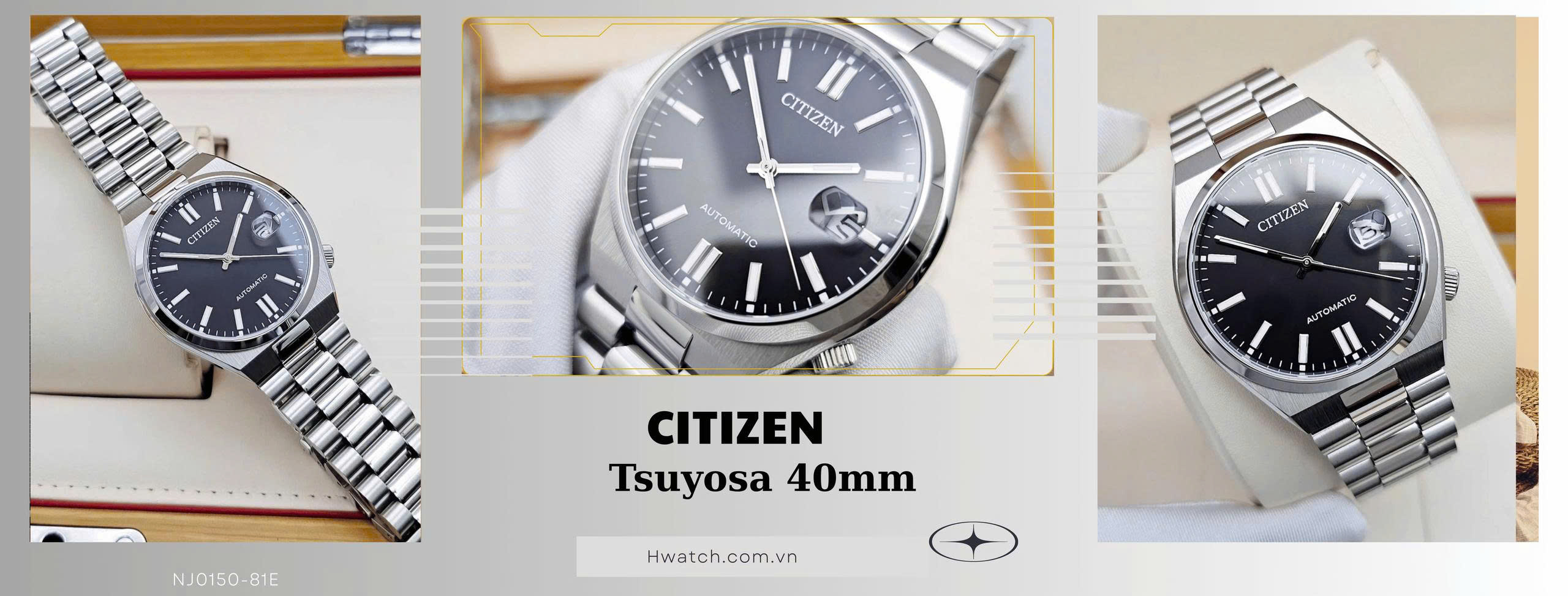 Citizen tsuyosa 40 NJ0150-81E Đen