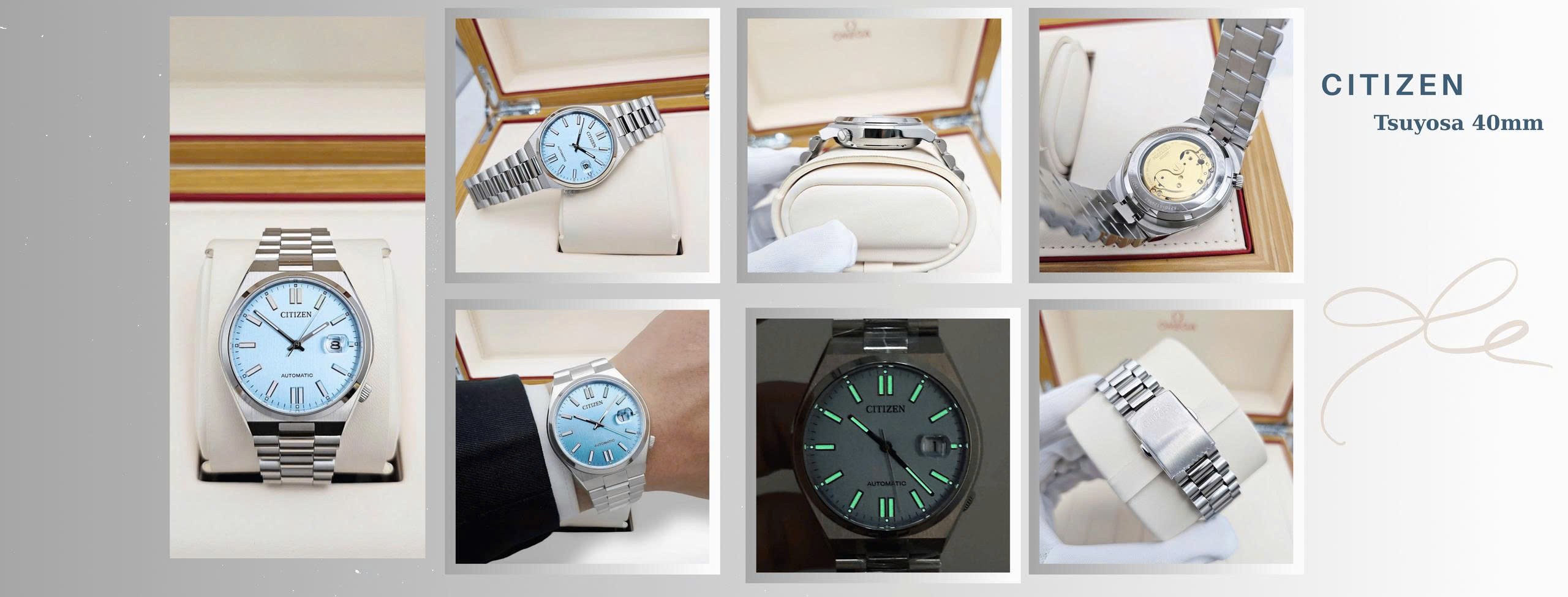 Citizen tsuyosa 40 NJ0151-88M xanh tiffany