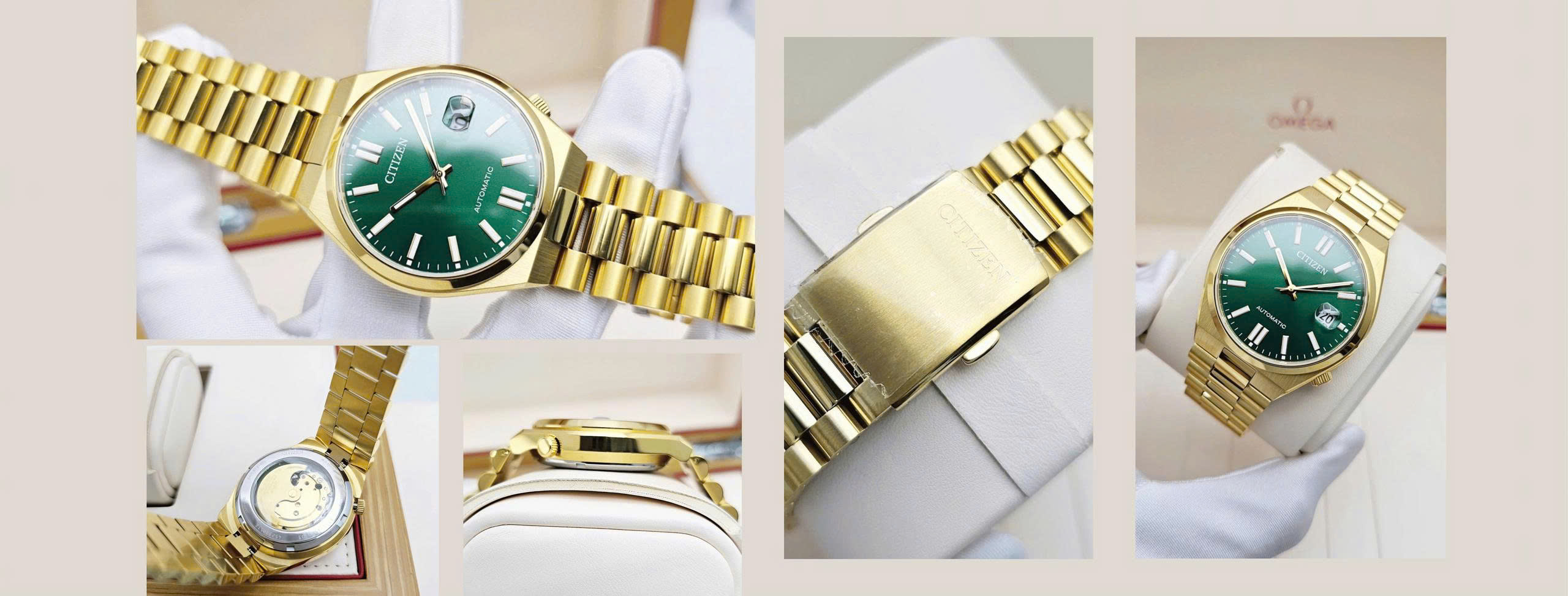 Citizen tsuyosa 40 NJ0152-51X xanh lá