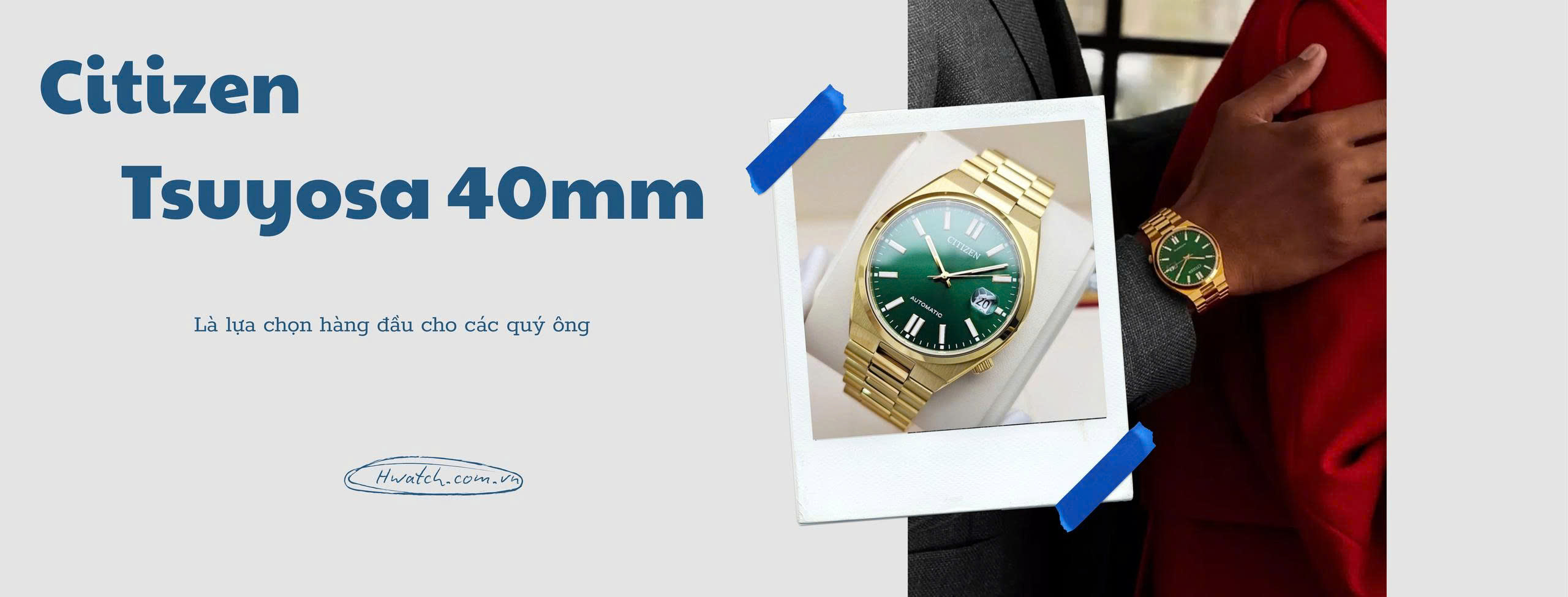 Citizen tsuyosa 40 NJ0152-51X xanh lá