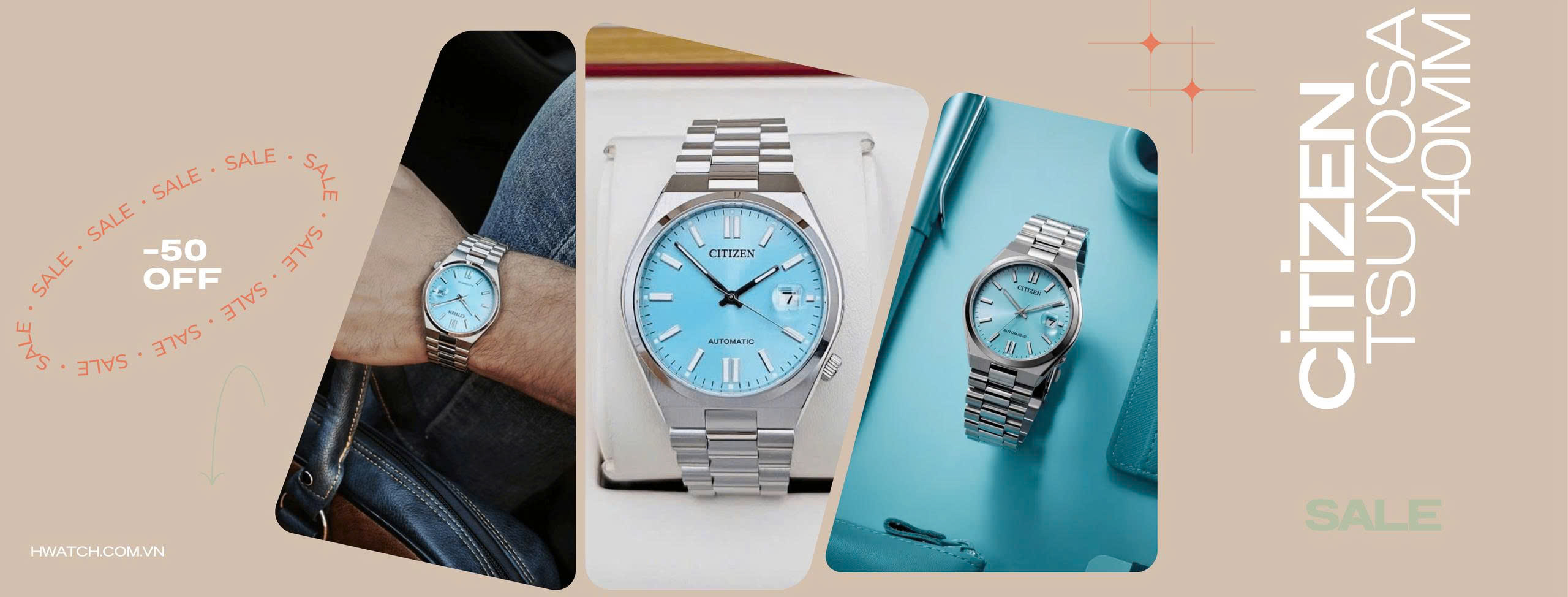 Citizen tsuyosa NJ0151-88M xanh tiffany