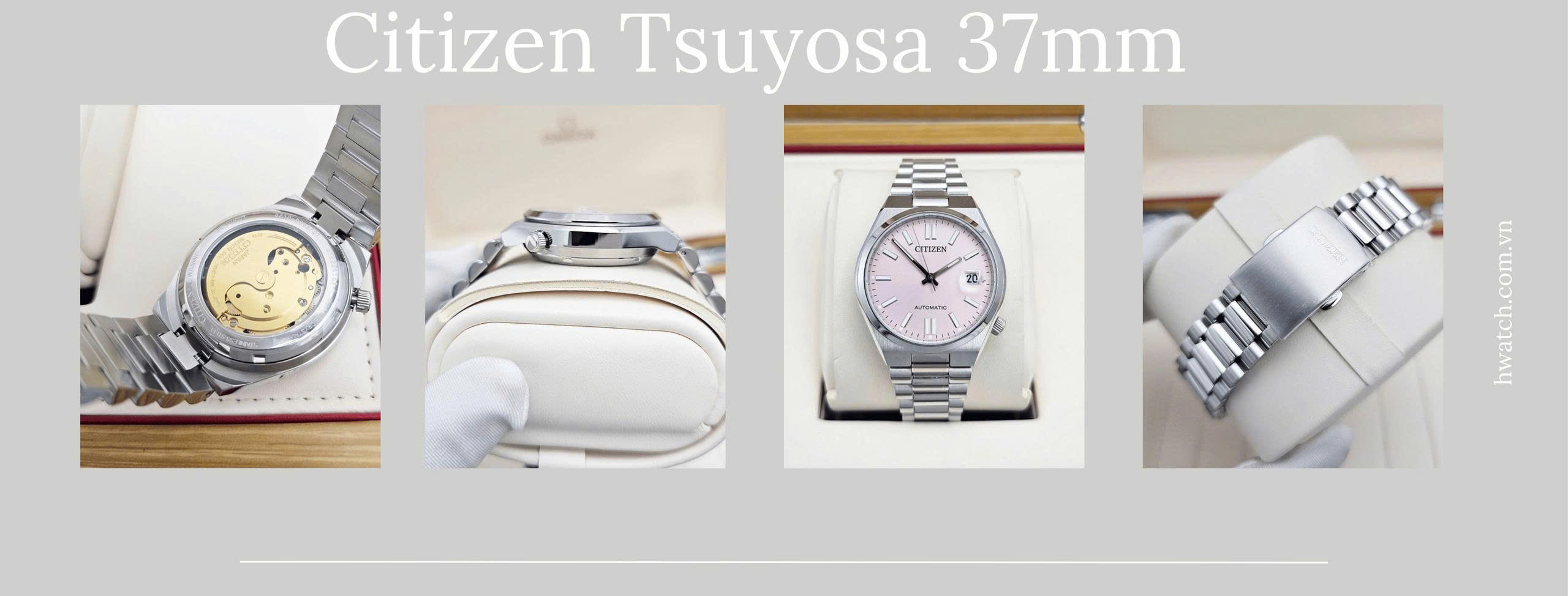 Tổng Quan Citizen Tsuyosa 37mm NJ0200-50Z Hồng
