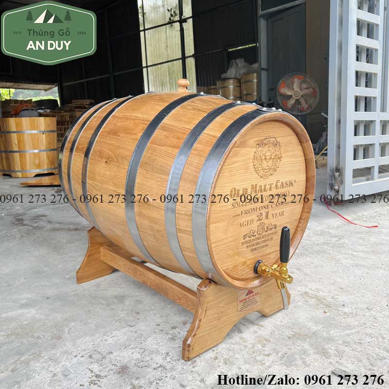 thùng rượu gỗ sồi 100l