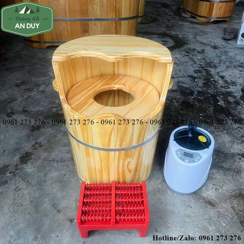 Thùng xông chân kết hợp xông phụ khoa