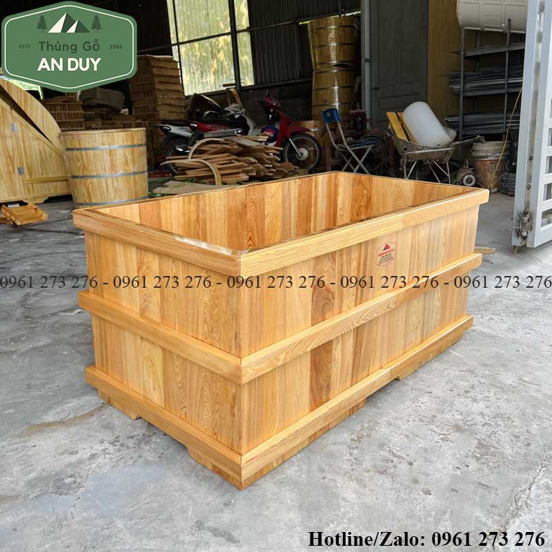 thùng tắm gỗ pơmu giá tốt