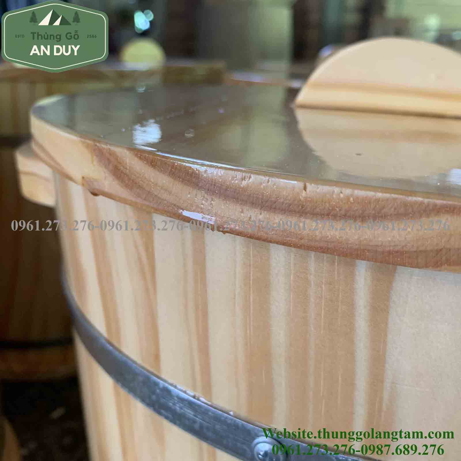 Thùng đựng gạo bằng gỗ 20kg