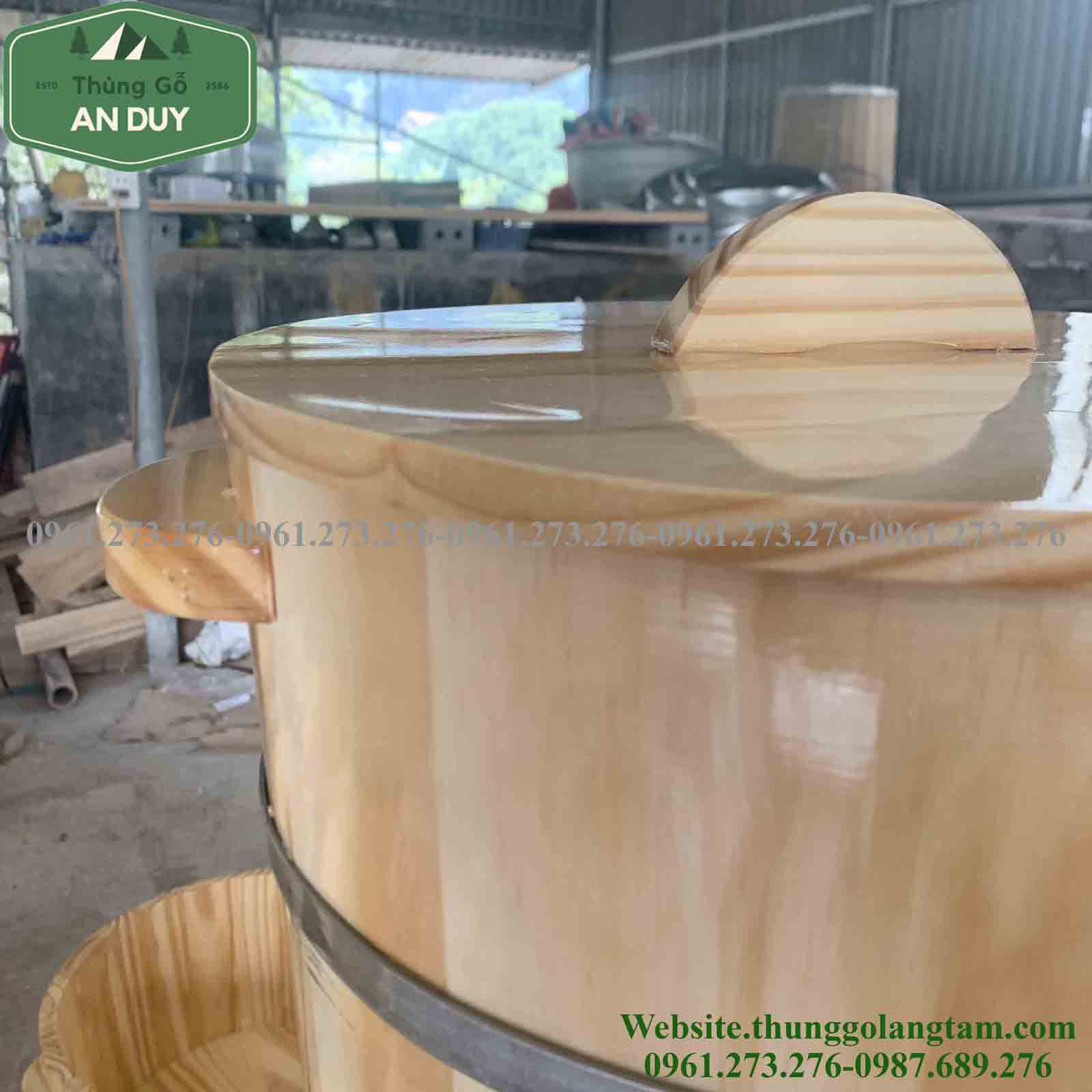 Thùng đựng gạo bằng gỗ 15kg