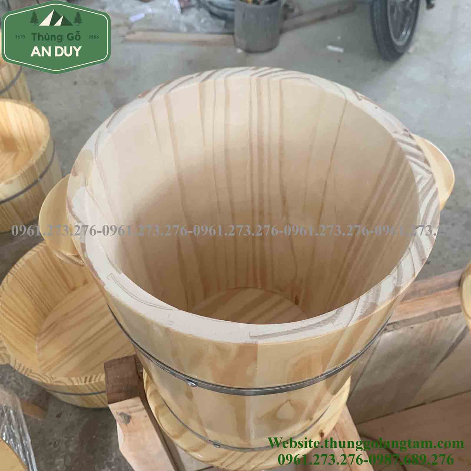 Thùng đựng gạo bằng gỗ 15kg