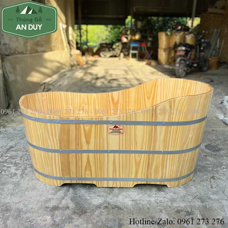 Bồn Tắm Gỗ Thông Dáng Du Thuyền
