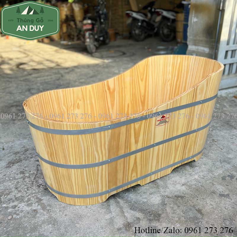 Bồn Tắm Gỗ Thông Dáng Du Thuyền