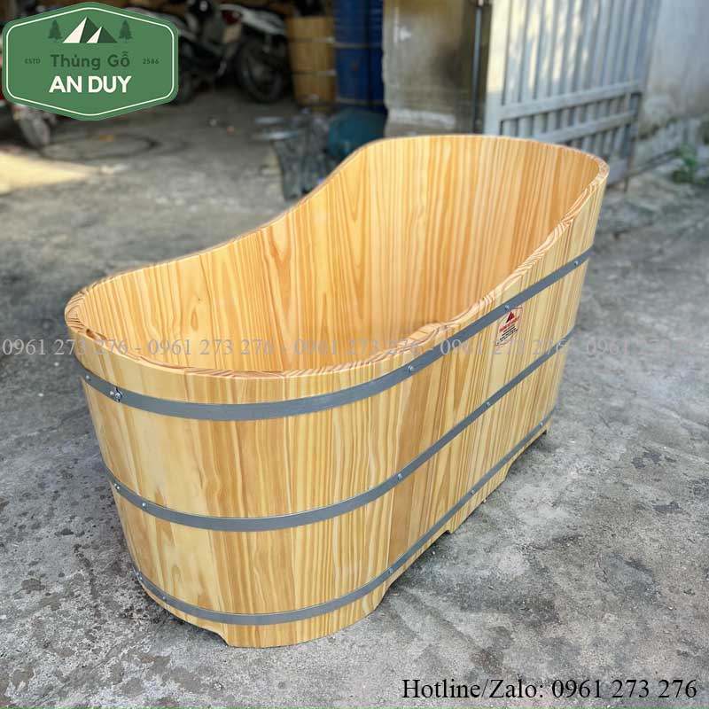 Bồn Tắm Gỗ Thông Dáng Du Thuyền