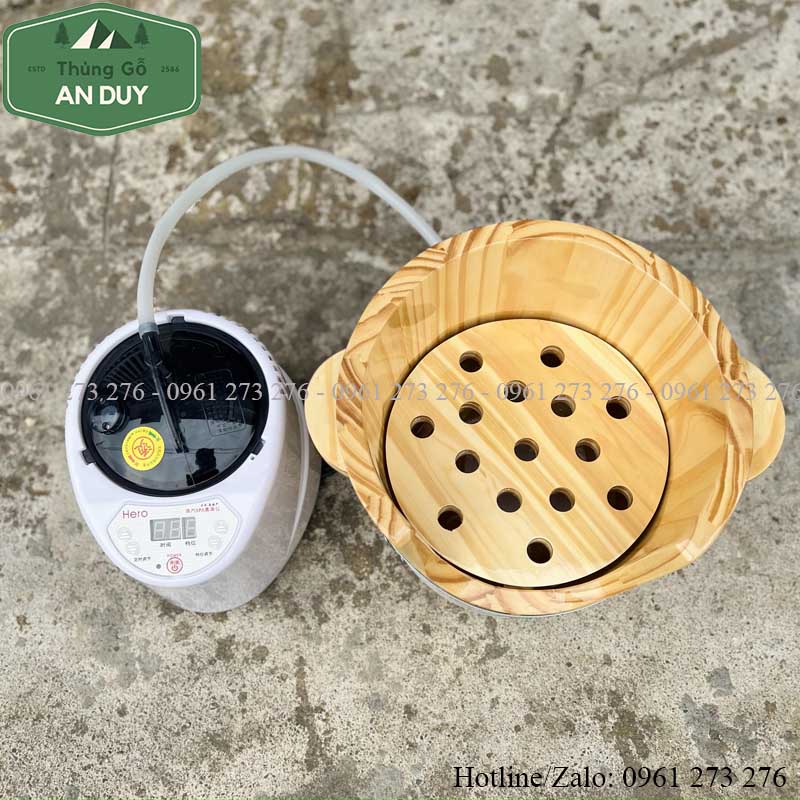Thùng Gỗ Xông Hơi Đầu