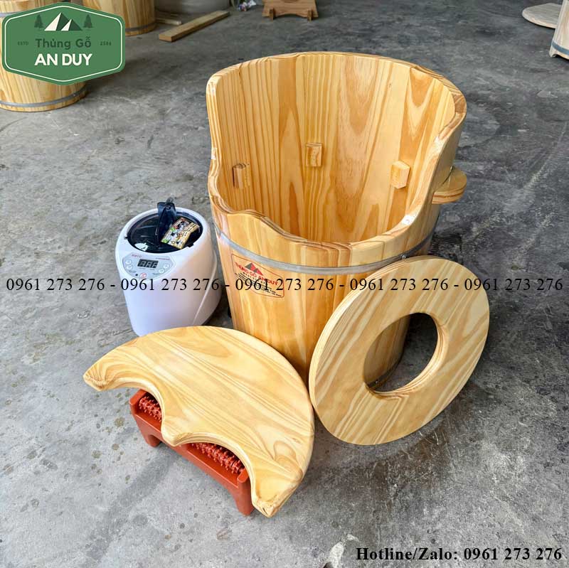 thùng gỗ xông hơi