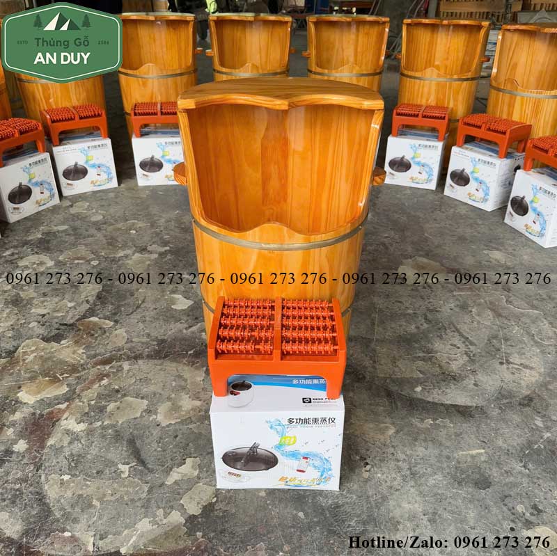 Thùng xông chân cao 70cm