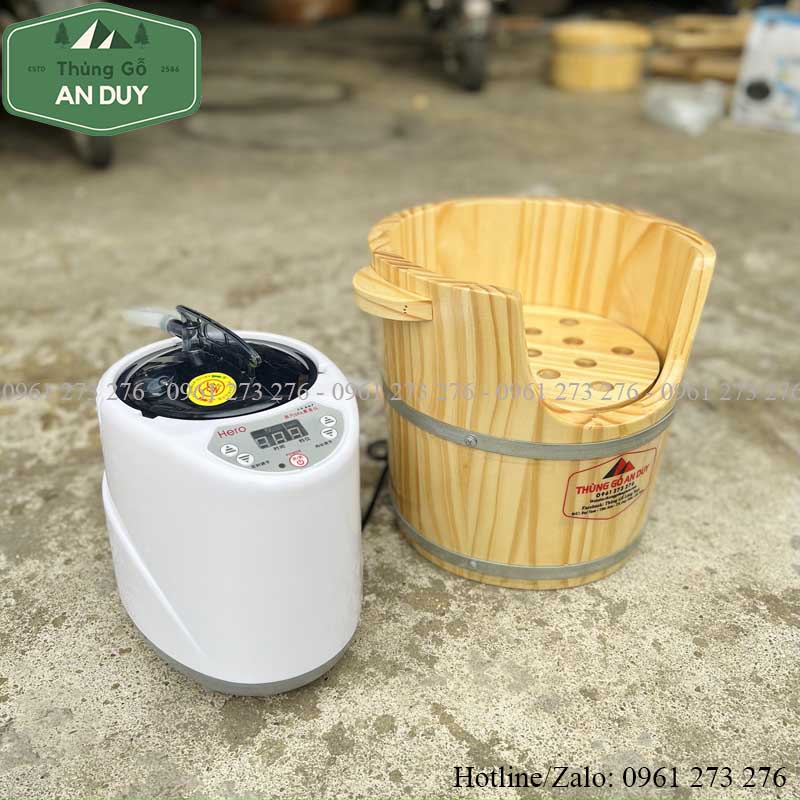 Thùng Gỗ Xông Hơi Đầu