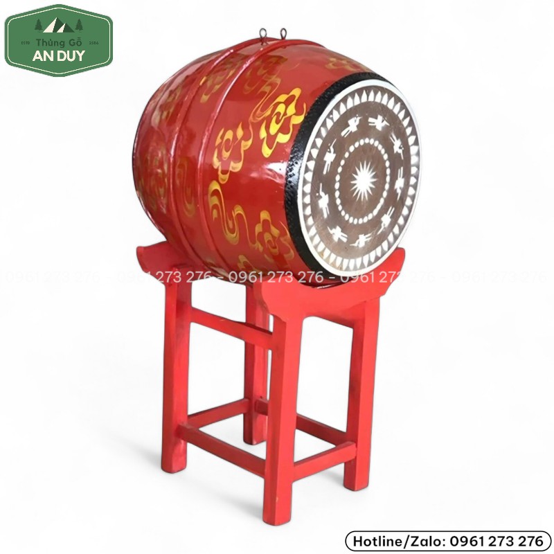 Bộ trống gỗ mít, da trâu