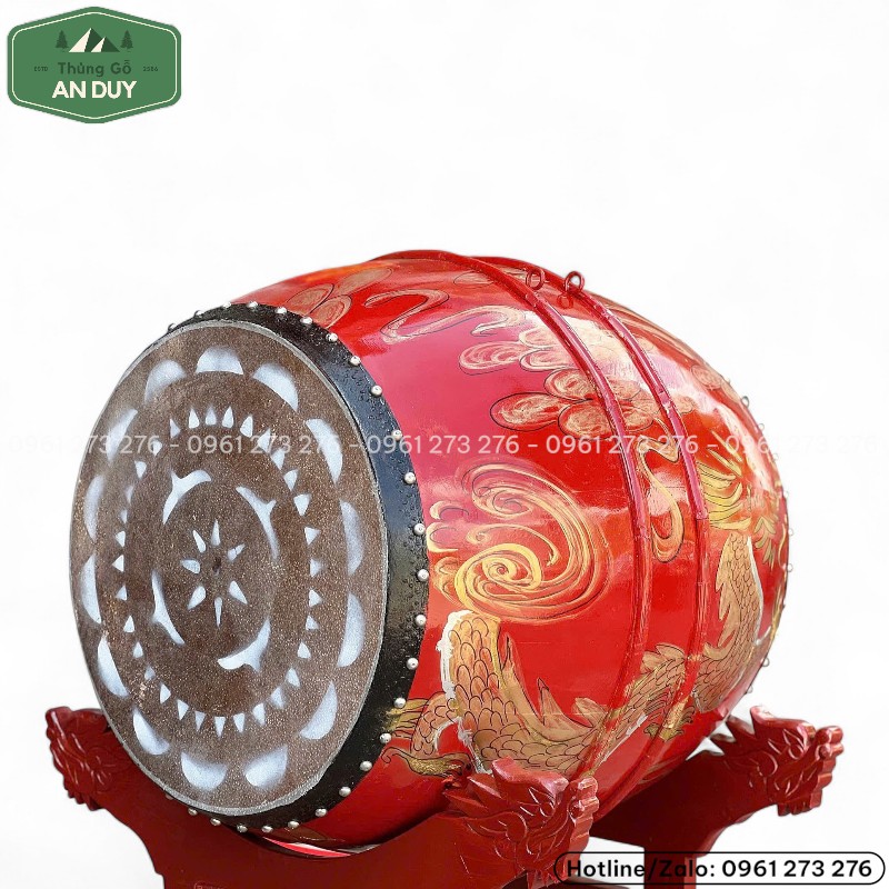 Trống gỗ mít da trâu chuẩn