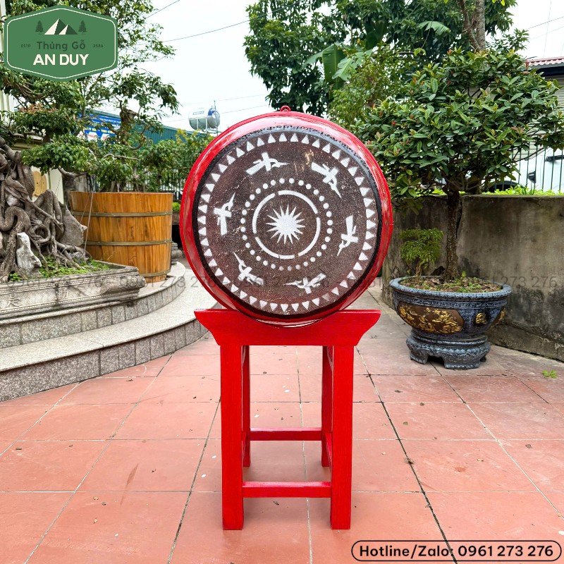 Mặt trống đình chùa hình Trống đồng
