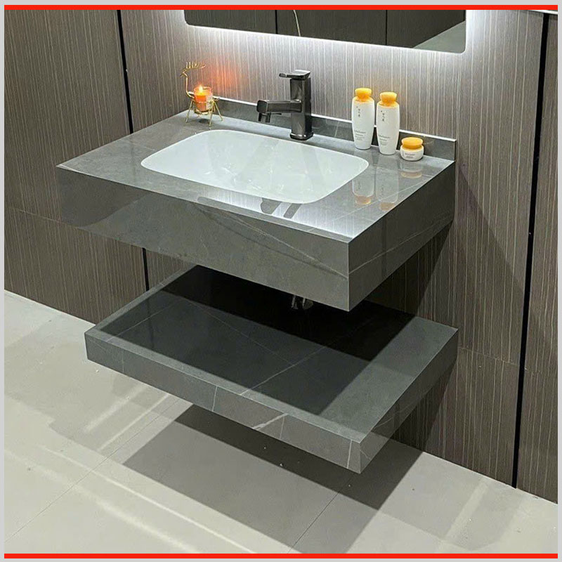 Bàn đá lavabo 2 tầng – Thiết kế sang trọng, tiện nghi