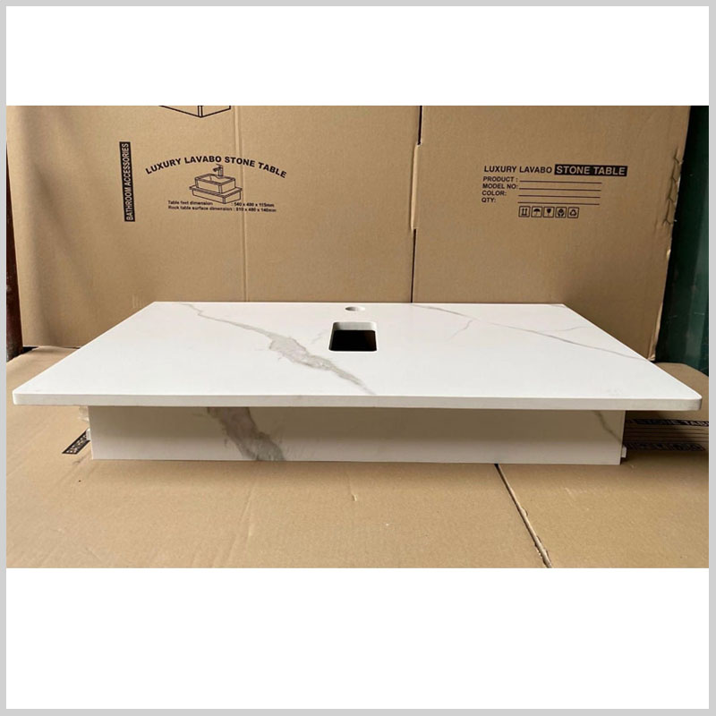 Bàn đá lavabo CB13V chống thấm, tràn viền tinh tế, sang trọng