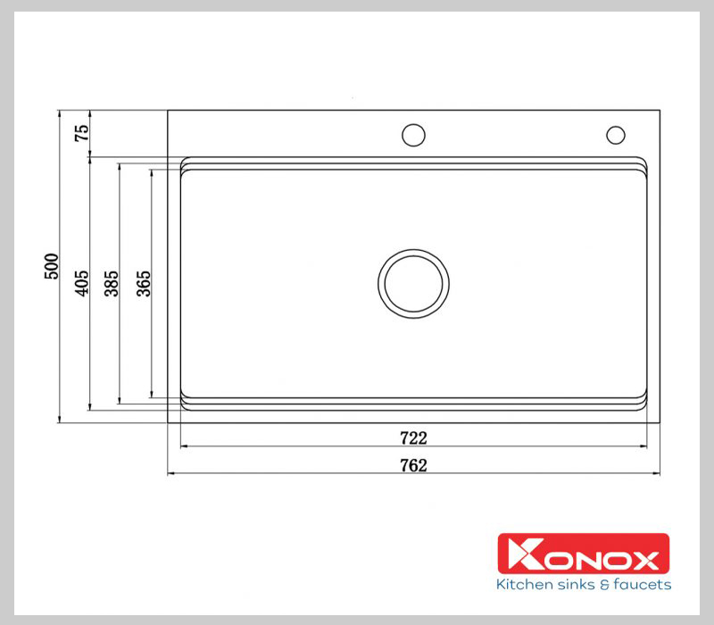 Bản vẽ chau-konox-kn7650ts