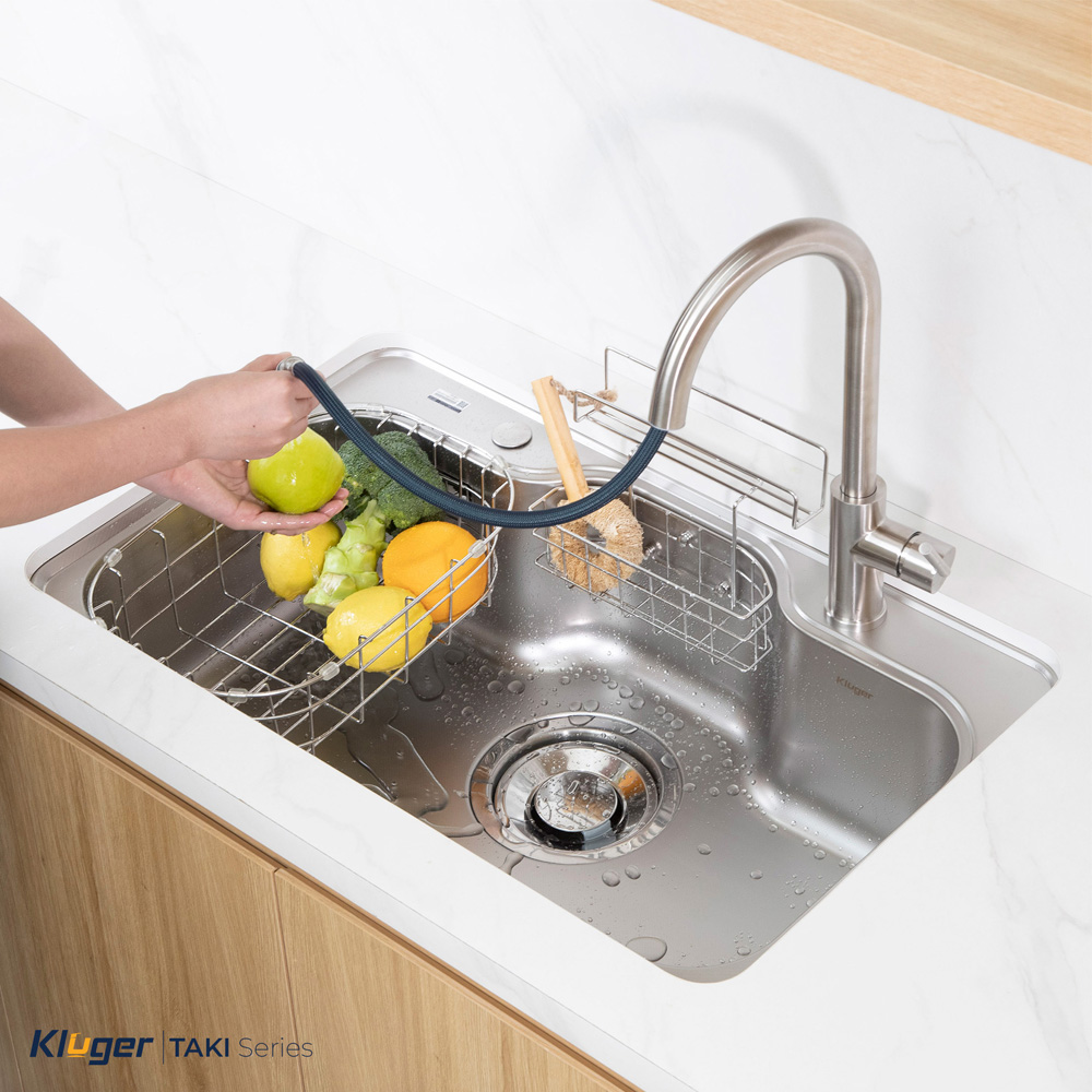 Bát rác 3 lớp đường kính lớn 185mm giúp thoát nước nhanh và lọc rác triệt để