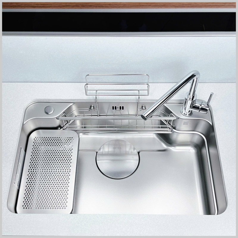 Bề mặt Linen chống xước của bồn rửa bát Sensuto XLG7648TS