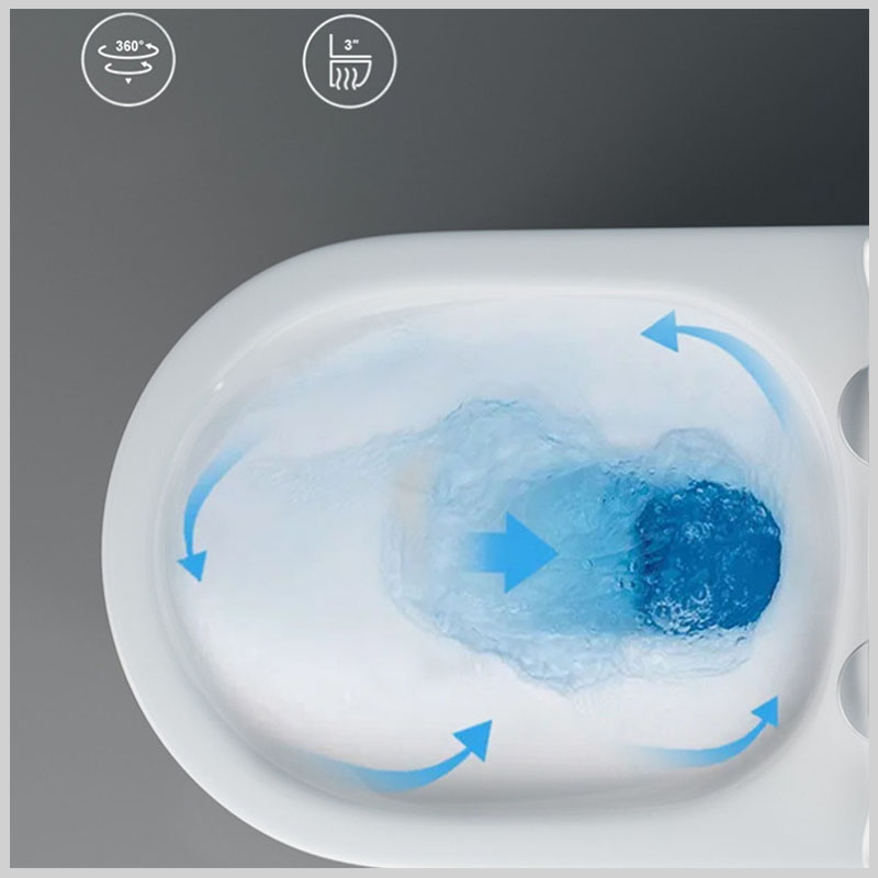 Bệt liền khối TEADY LK128 xả mạnh, dễ vệ sinh, tiết kiệm nước