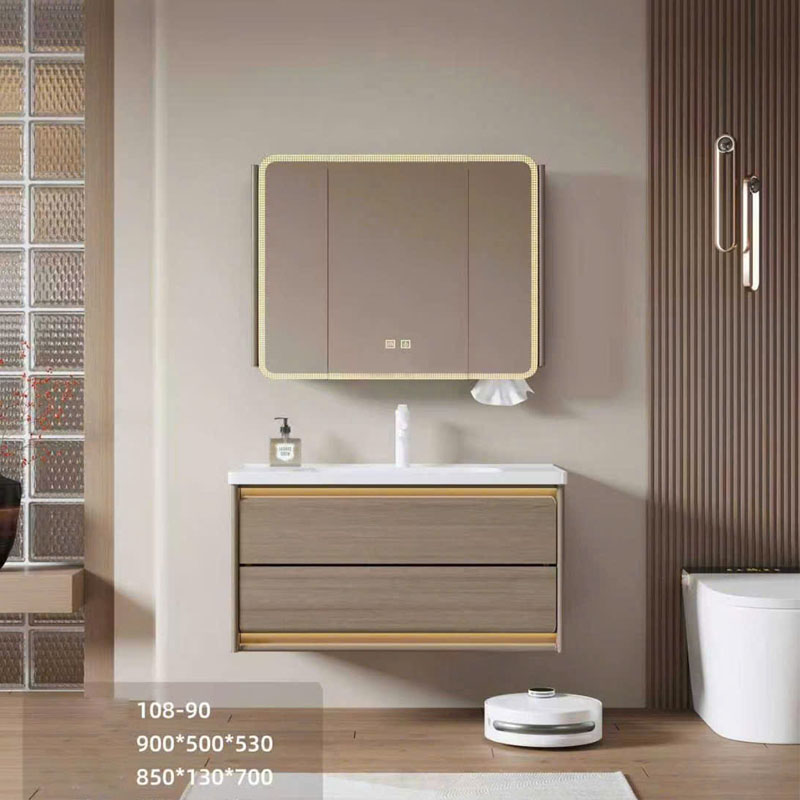 Bộ tủ chậu lavabo YS108 làm từ inox 304 chống nước bền bỉ